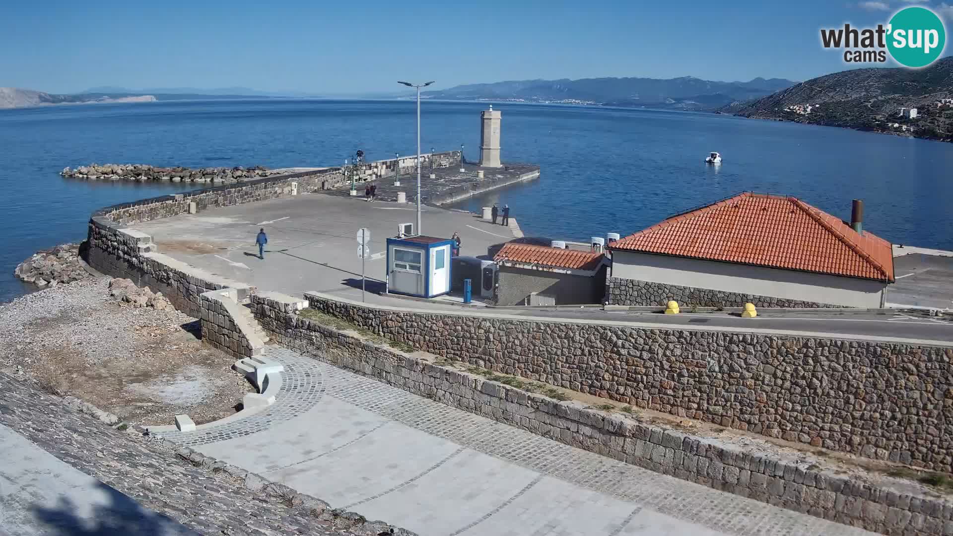 Webcam puerto de Senj – Rompeolas y faro en directo