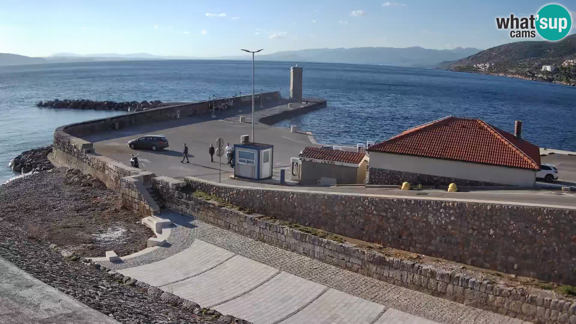 Webcam puerto de Senj – Rompeolas y faro en directo