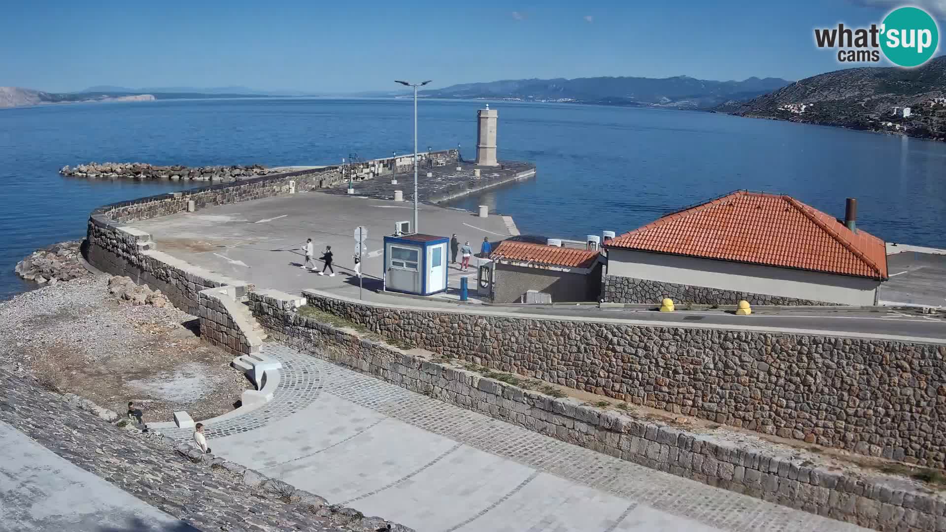 Web kamera Senj luka – Lukobran i svjetionik uživo