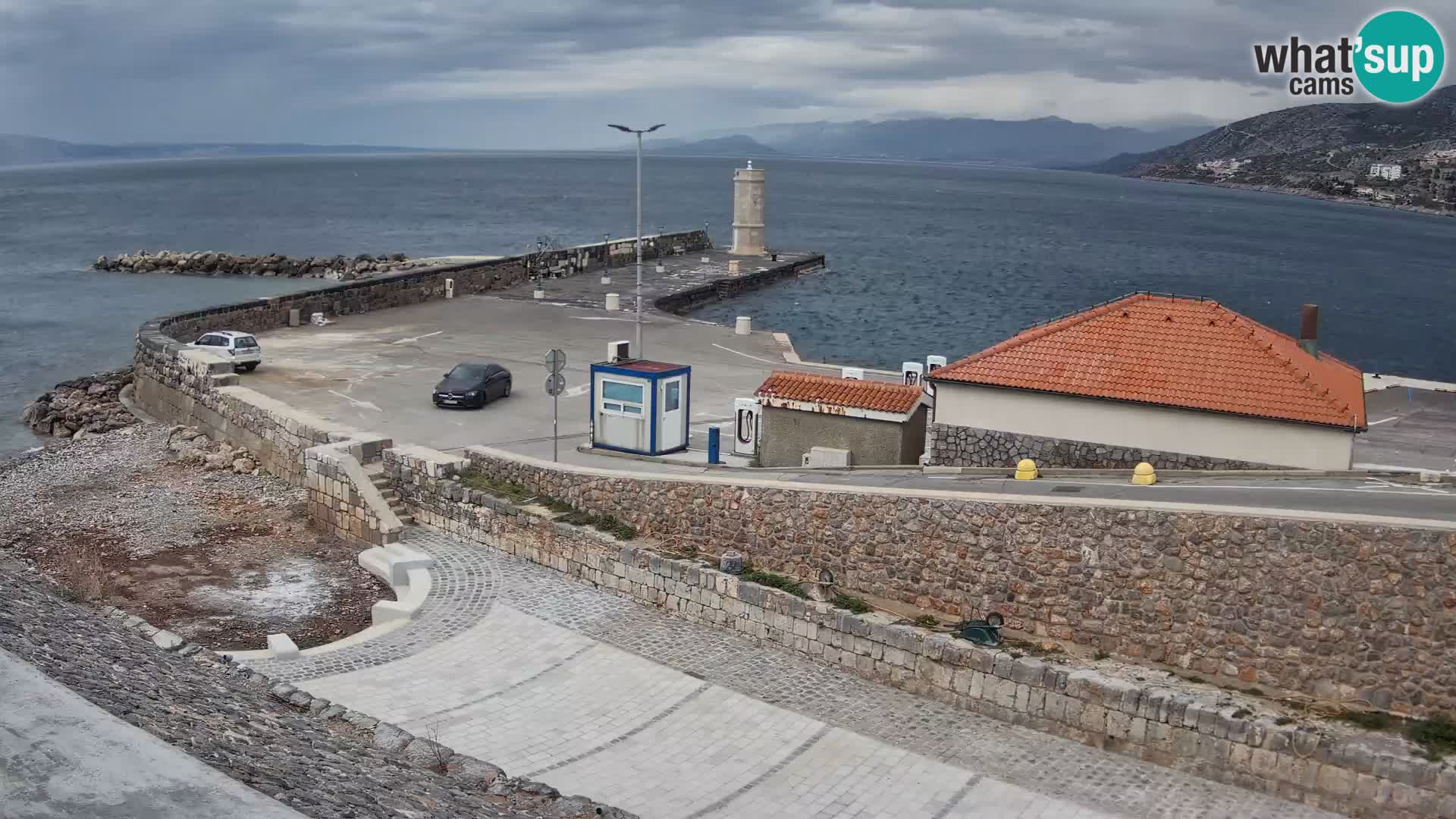 Web kamera Senj luka – Lukobran i svjetionik uživo