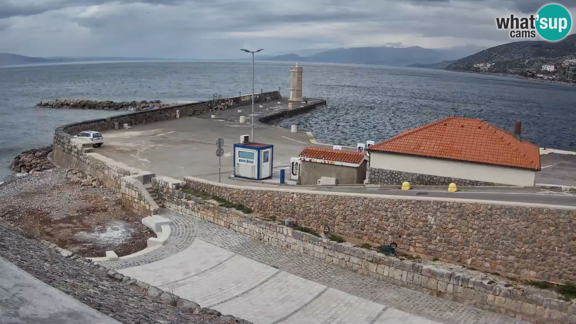 Senj Harbour Webcam – Breakwater & Lighthouse Live View