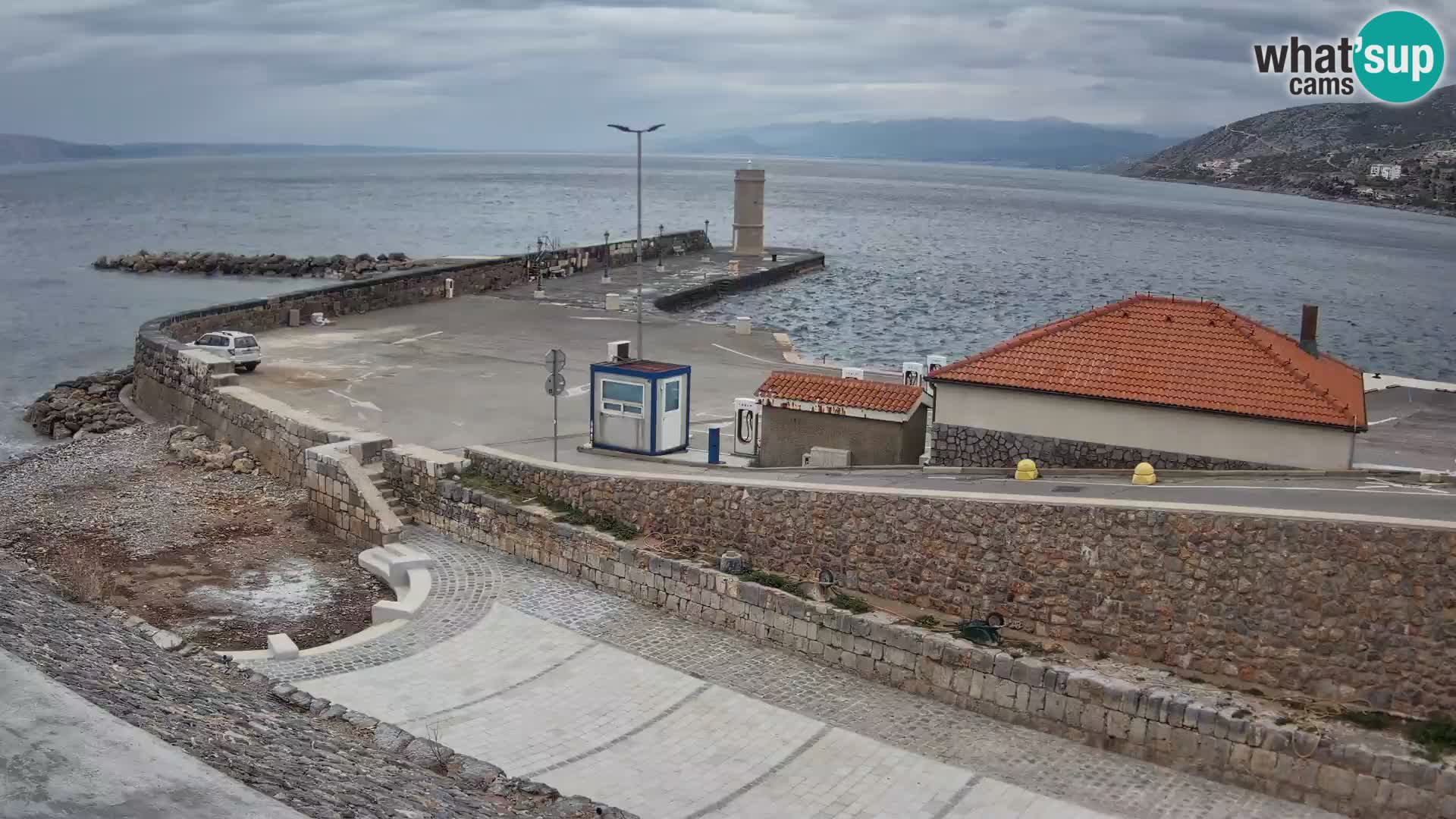 Senj Harbour Webcam – Breakwater & Lighthouse Live View