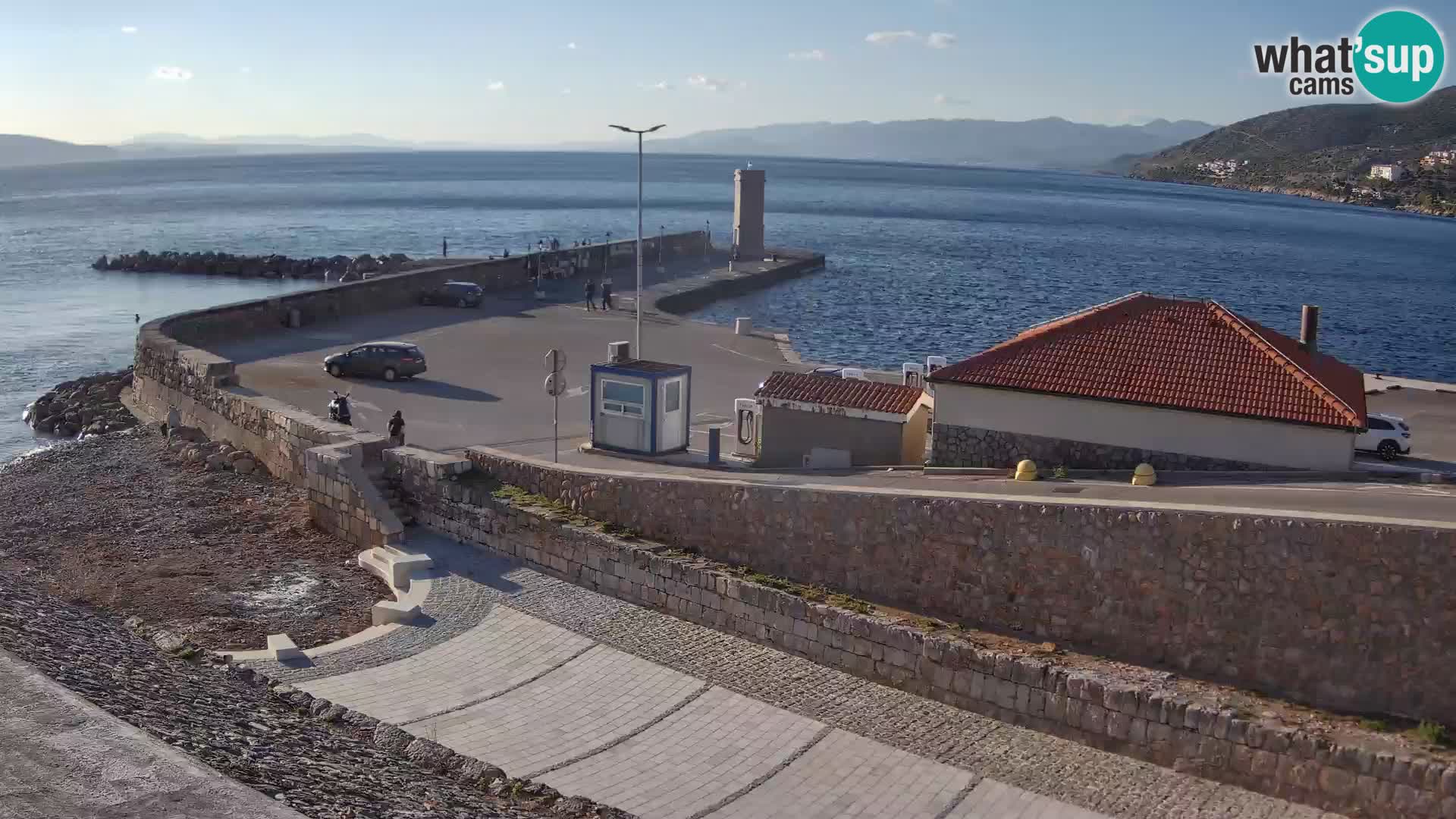 Web kamera Senj luka – Lukobran i svjetionik uživo