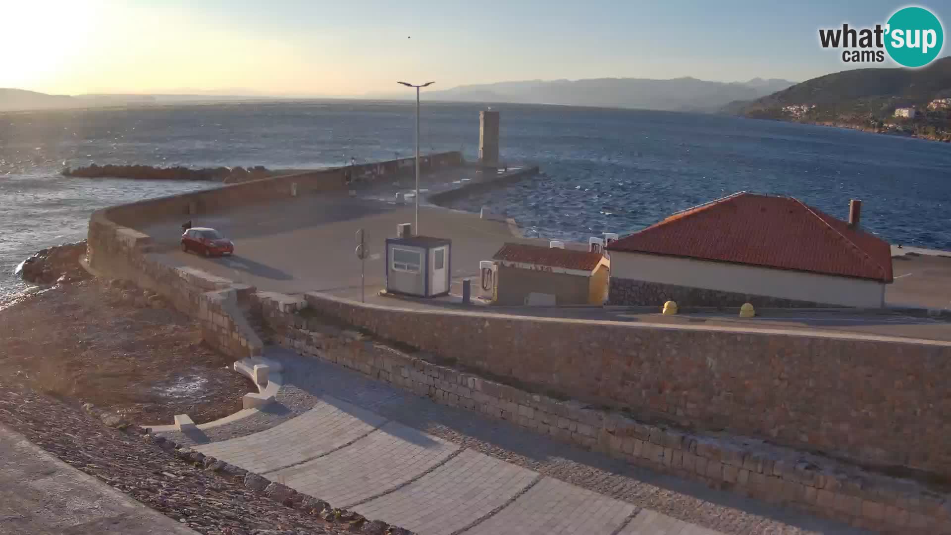 Senj Harbour Webcam – Breakwater & Lighthouse Live View