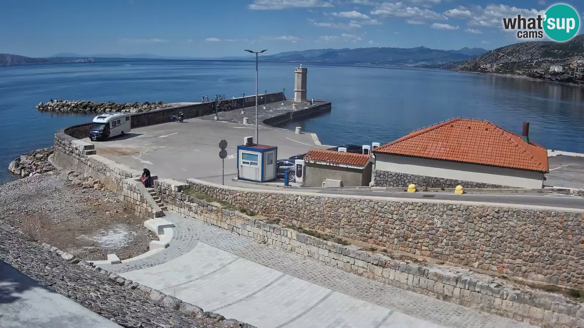 Senj Harbour Webcam – Breakwater & Lighthouse Live View