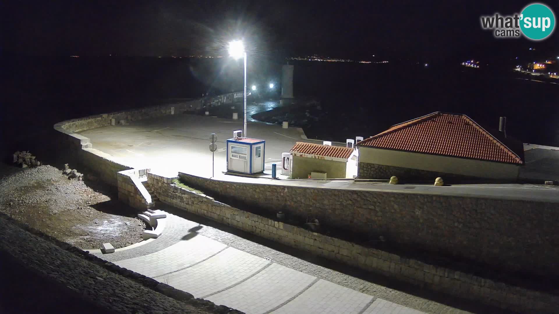 Webcam puerto de Senj – Rompeolas y faro en directo
