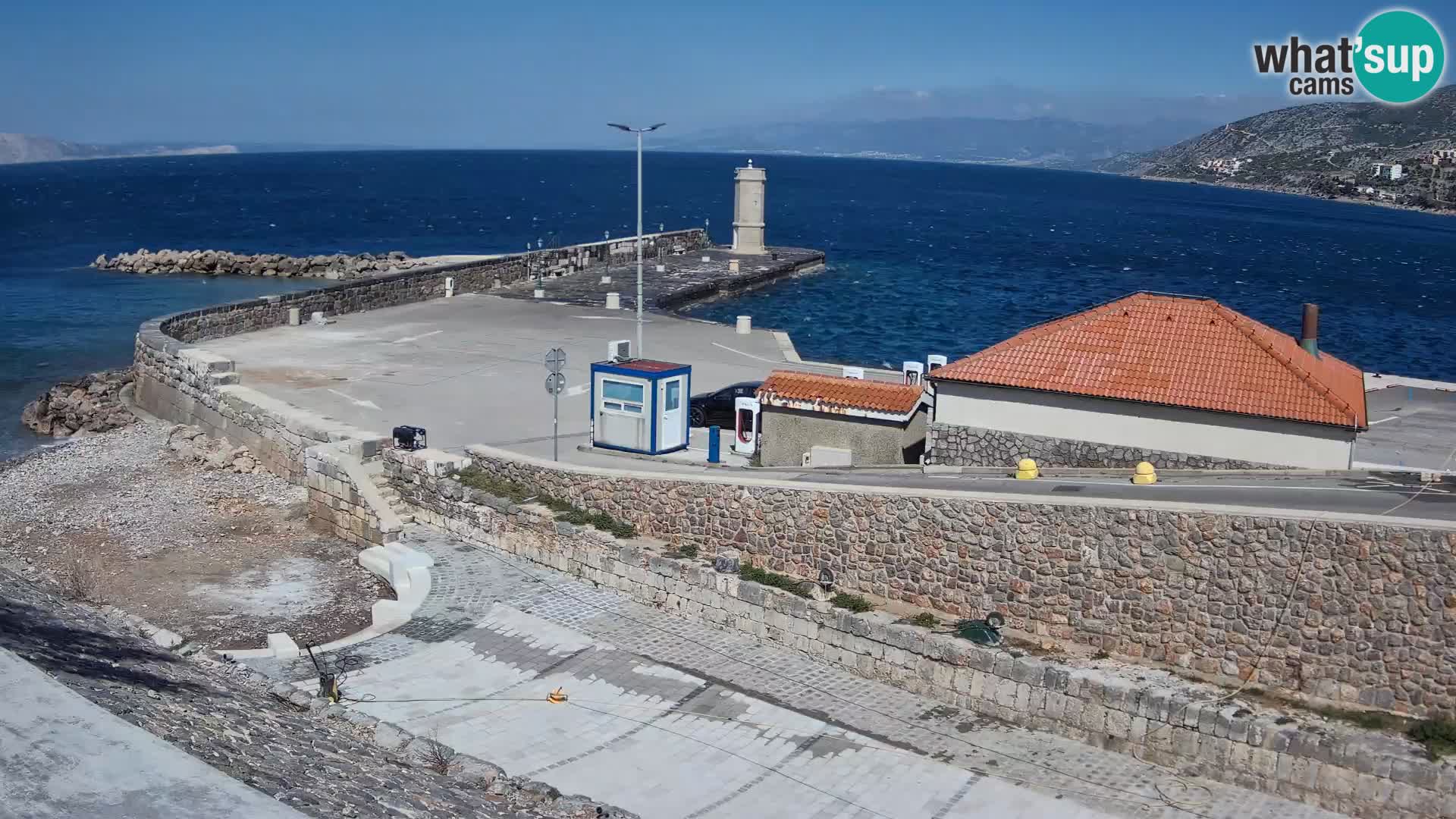 Senj Harbour Webcam – Breakwater & Lighthouse Live View