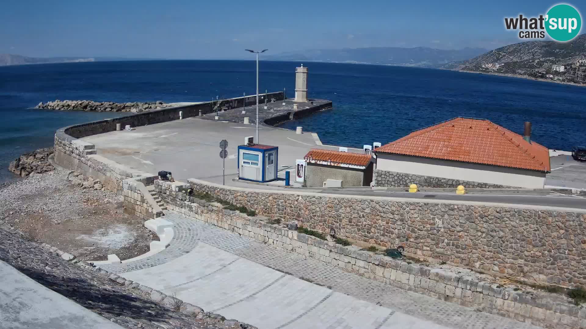 Senj Harbour Webcam – Breakwater & Lighthouse Live View