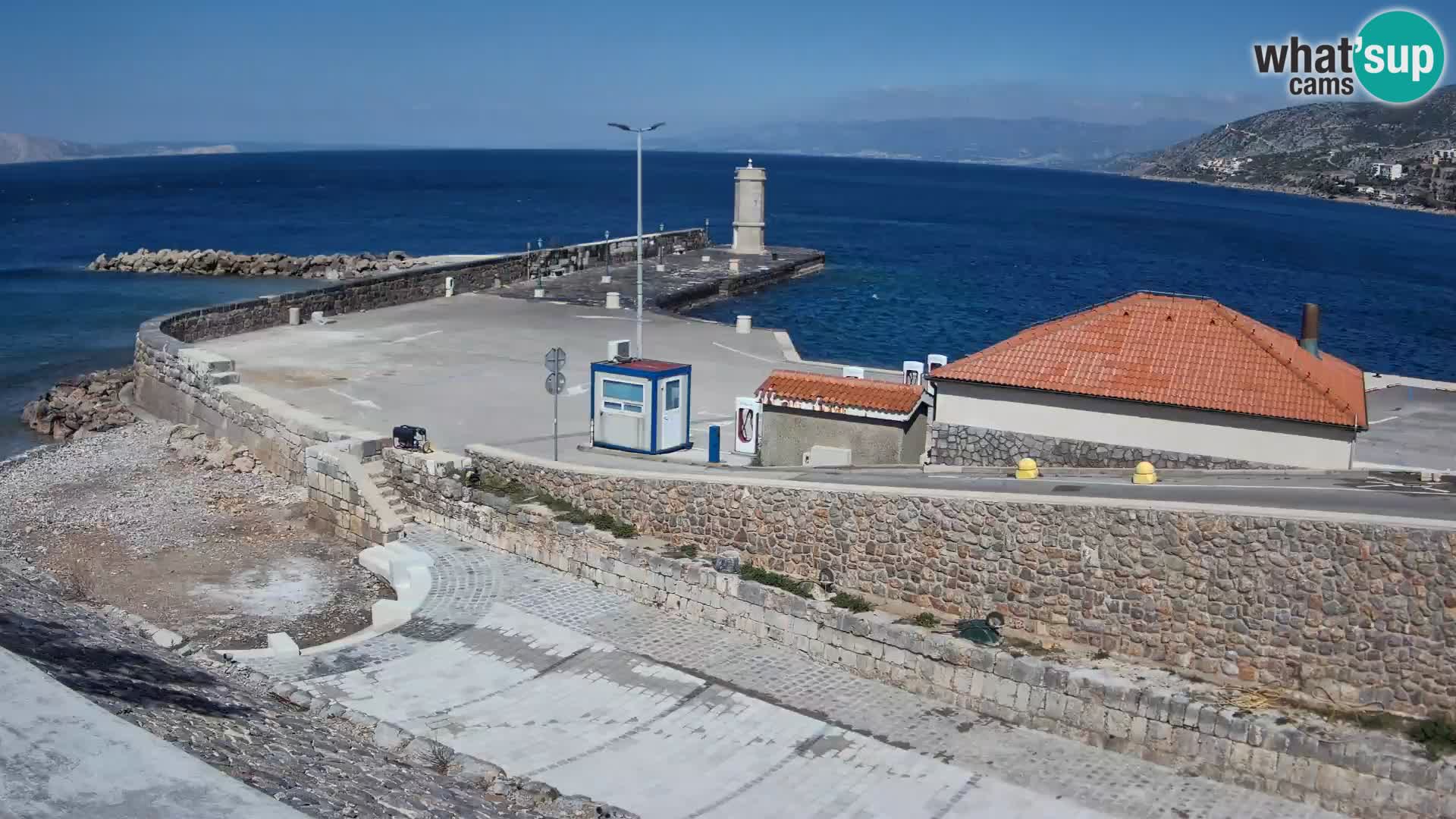 Webcam Porto di Segna – Frangiflutti e Faro in diretta