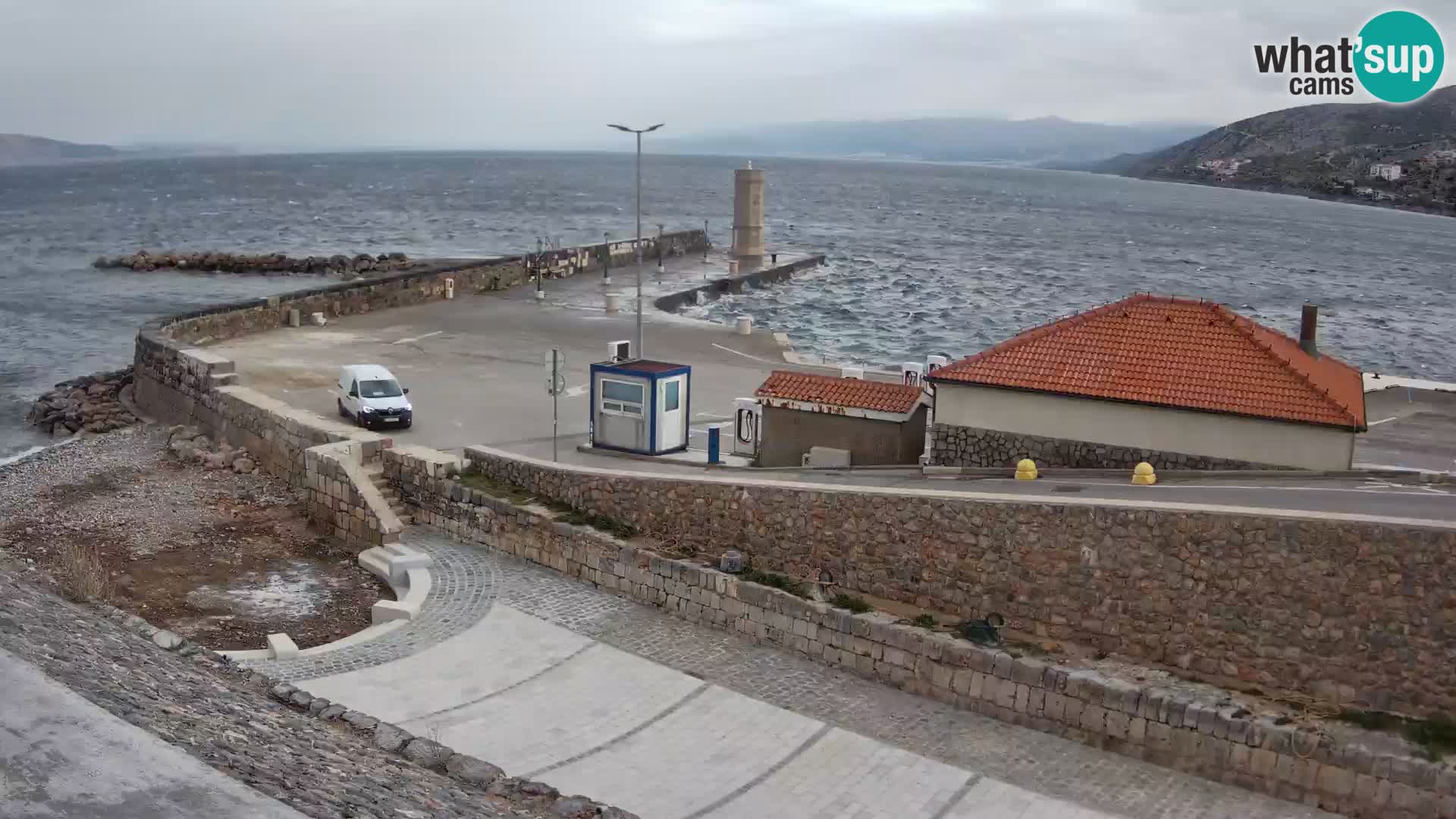 Senj Harbour Webcam – Breakwater & Lighthouse Live View
