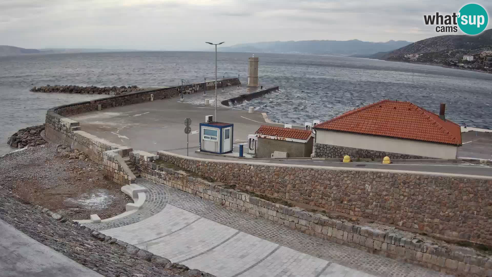 Web kamera Senj luka – Lukobran i svjetionik uživo