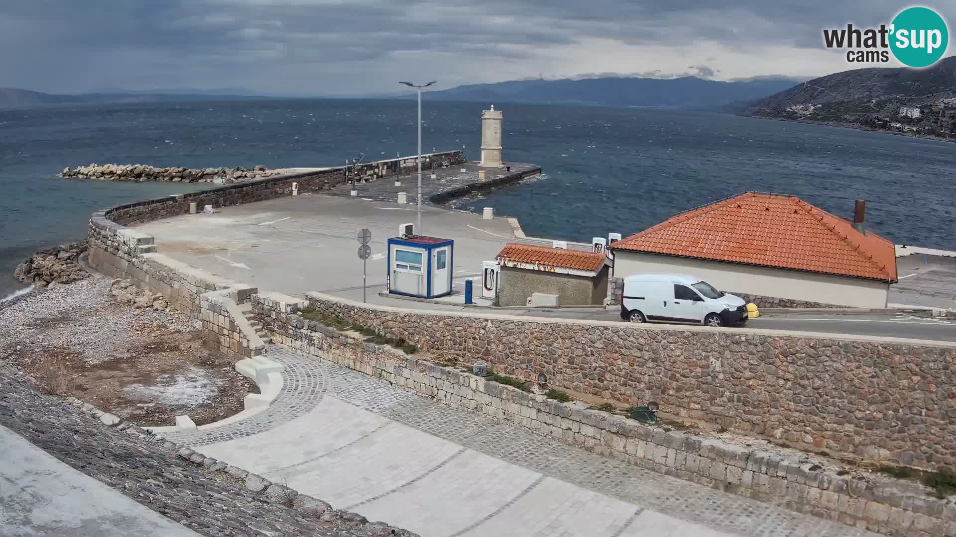 Web kamera Senj luka – Lukobran i svjetionik uživo