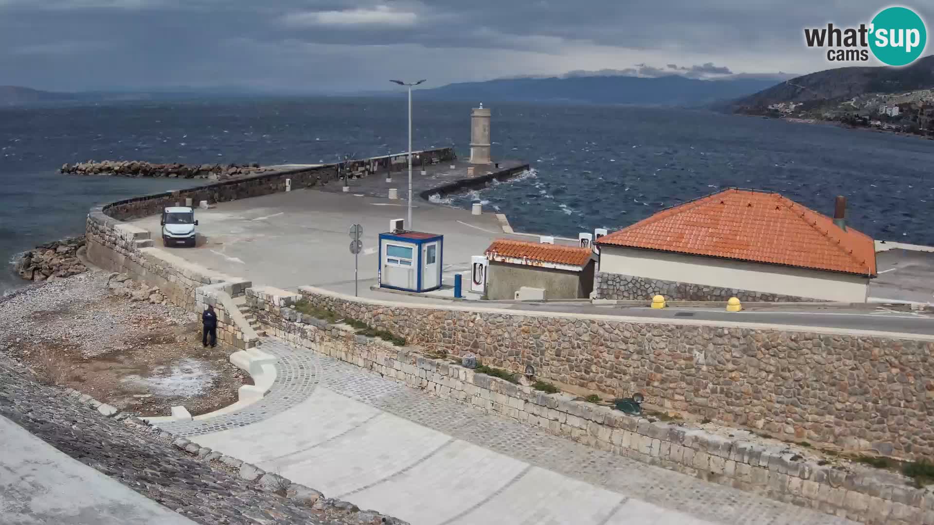 Web kamera Senj luka – Lukobran i svjetionik uživo