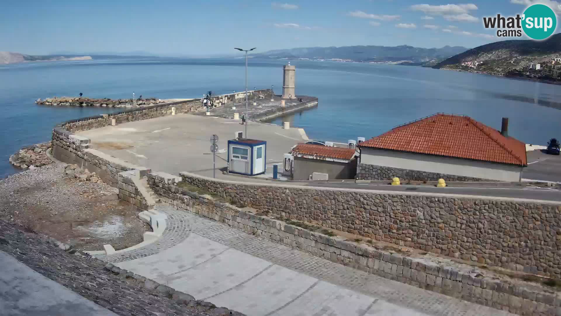 Senj Harbour Webcam – Breakwater & Lighthouse Live View