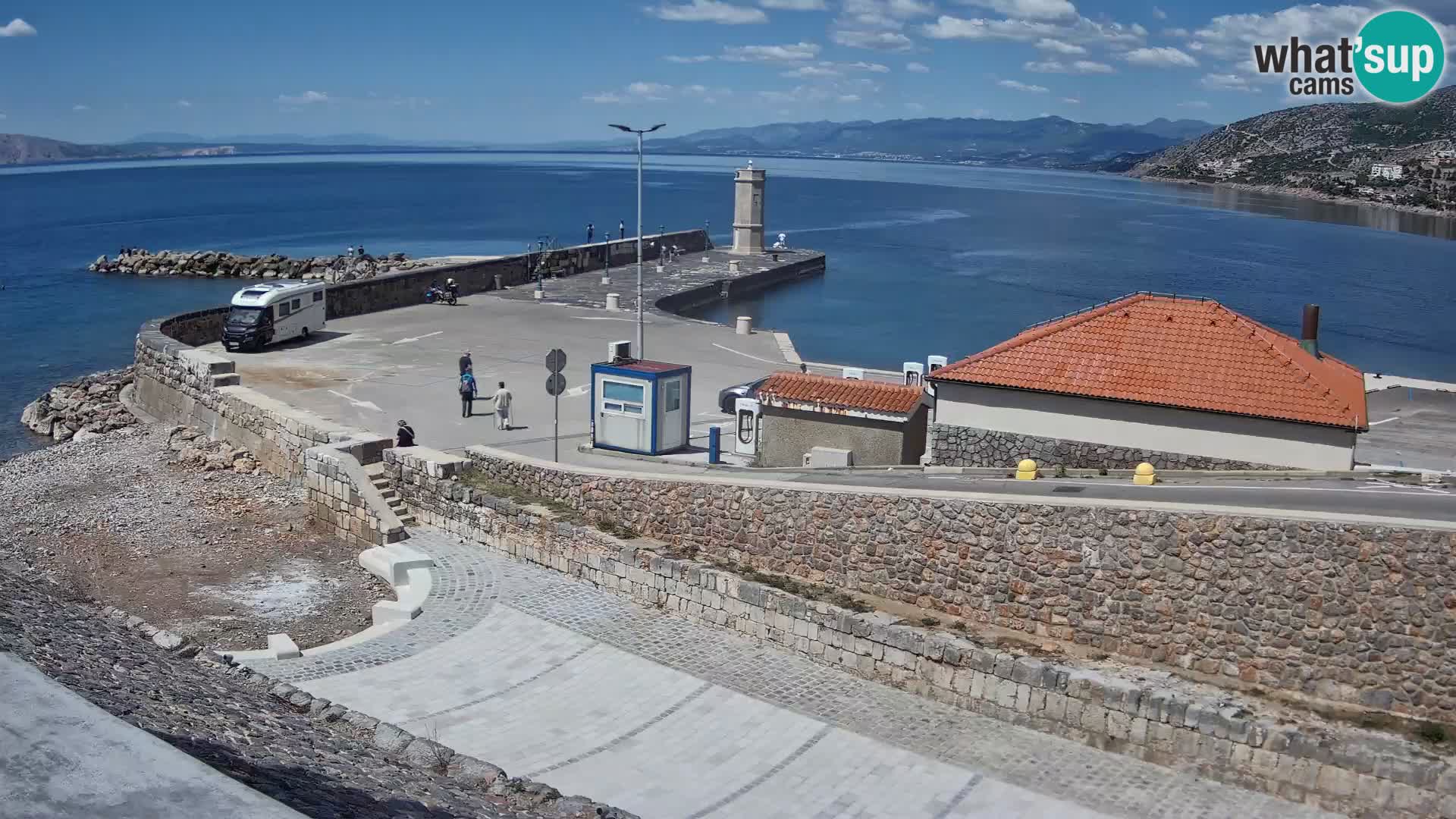 Webcam Porto di Segna – Frangiflutti e Faro in diretta