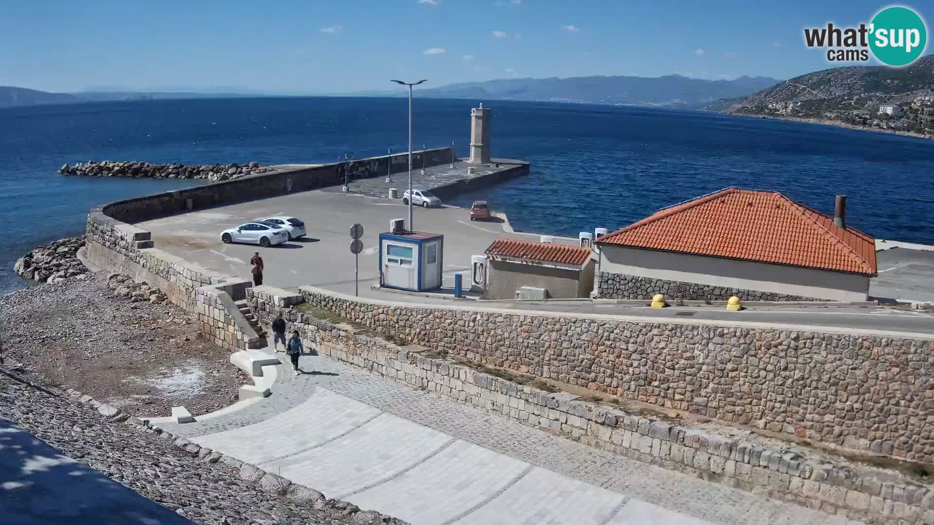 Web kamera Senj luka – Lukobran i svjetionik uživo