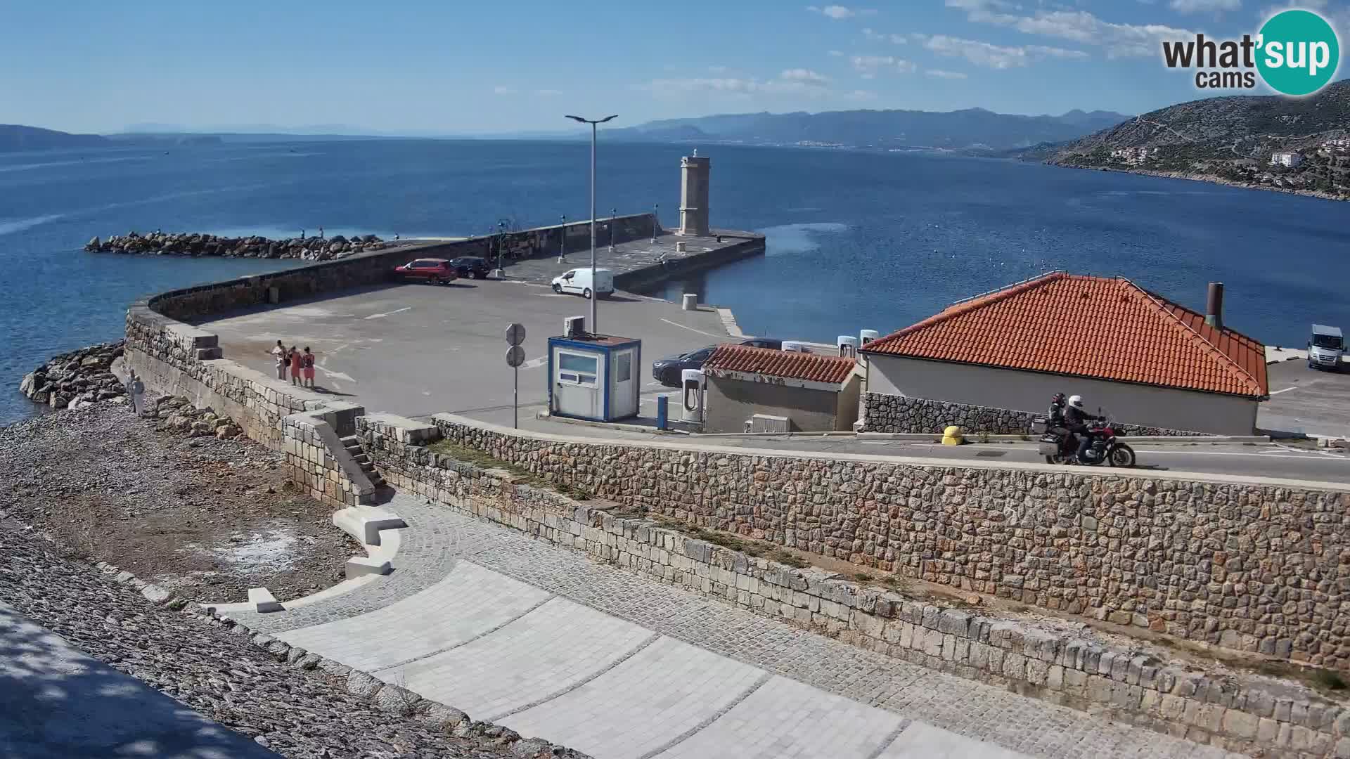 Senj Hafen Webcam – Wellenbrecher & Leuchtturm Liveblick