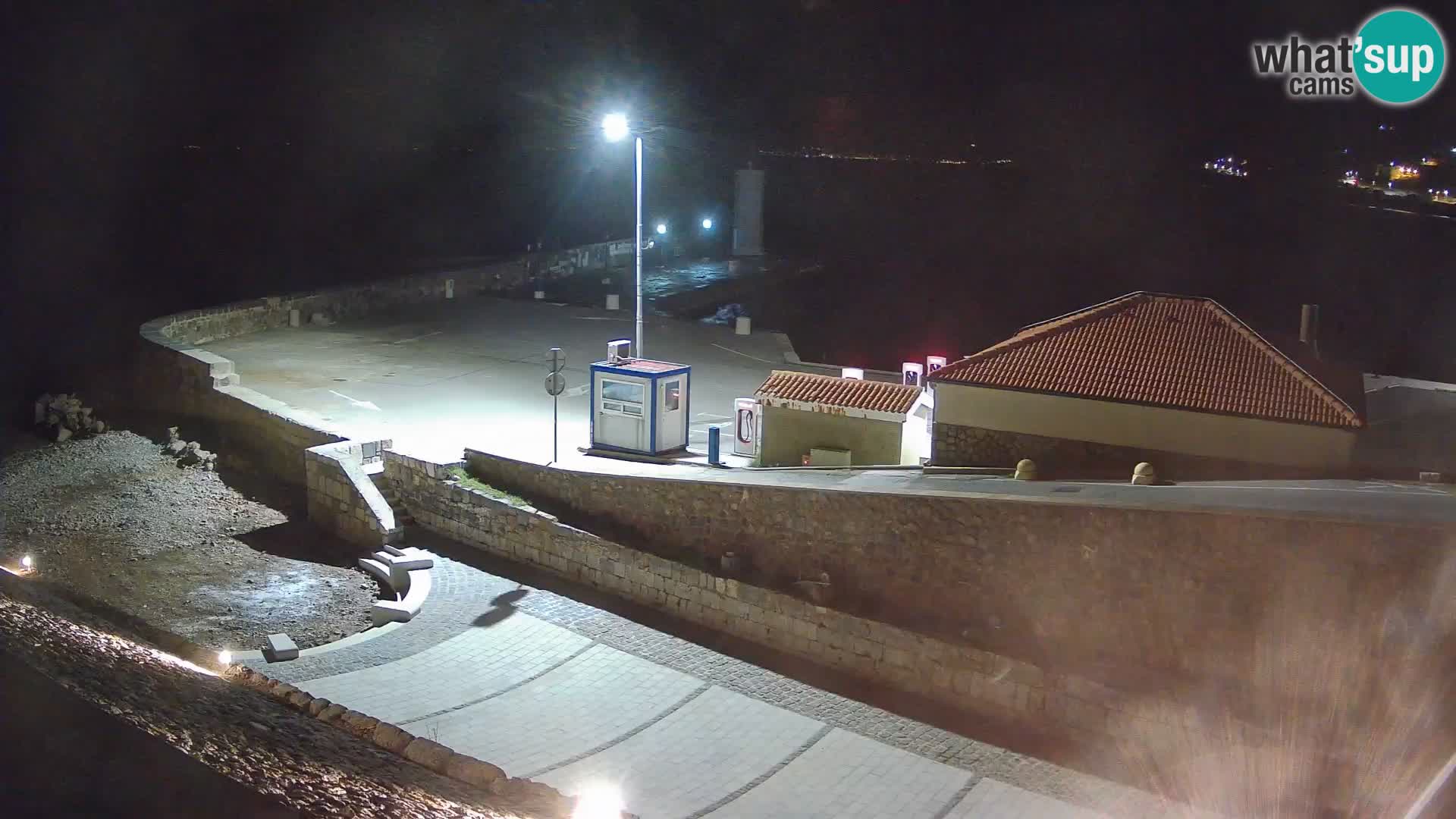 Webcam puerto de Senj – Rompeolas y faro en directo