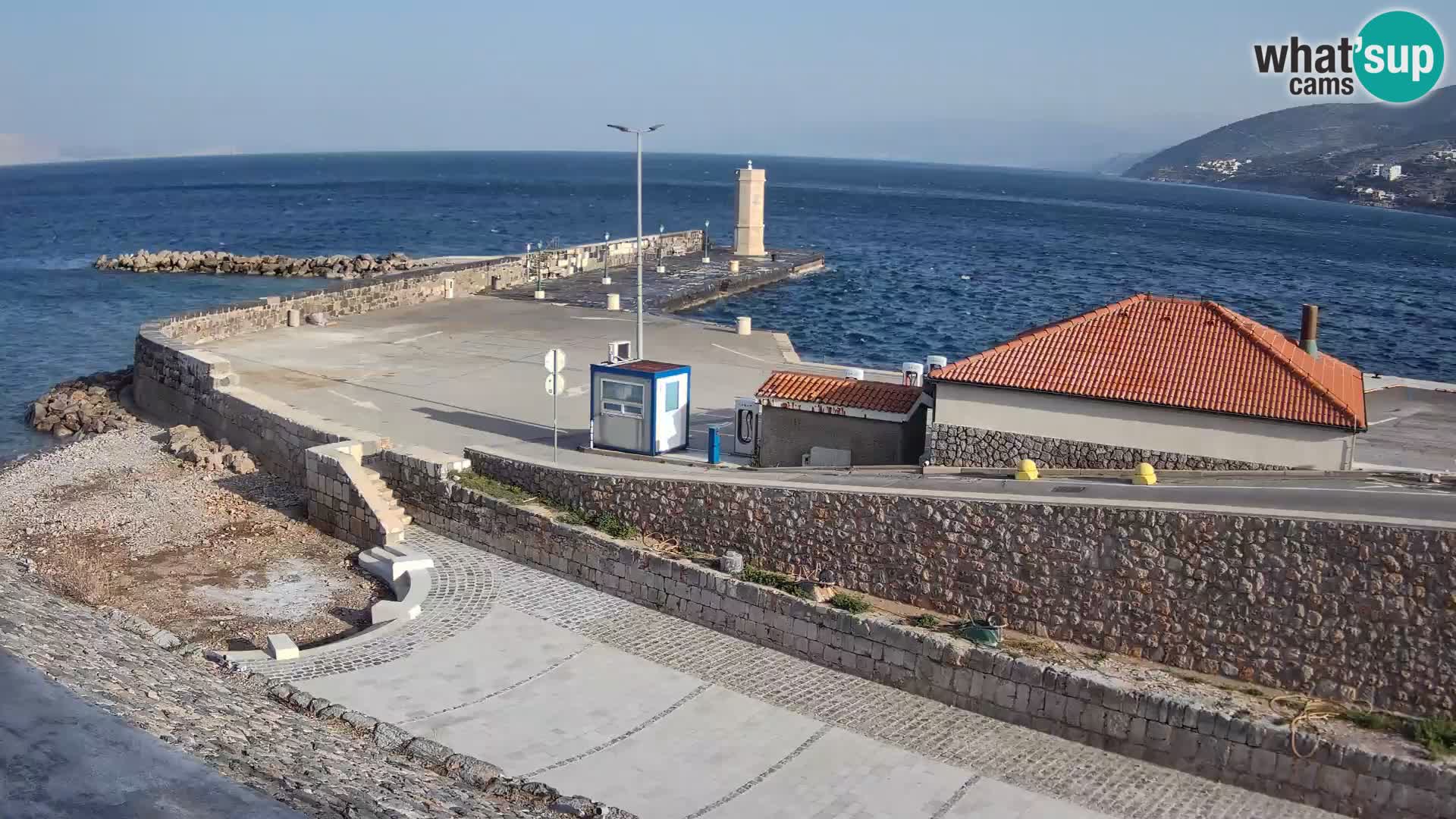 Senj Harbour Webcam – Breakwater & Lighthouse Live View