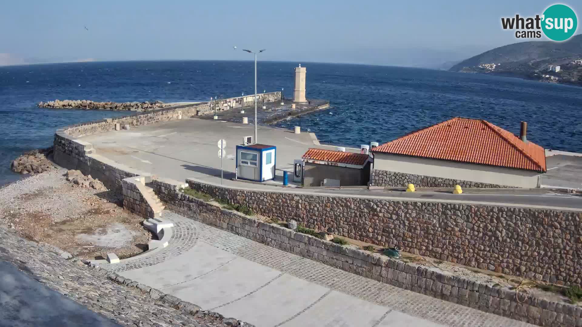 Senj Harbour Webcam – Breakwater & Lighthouse Live View