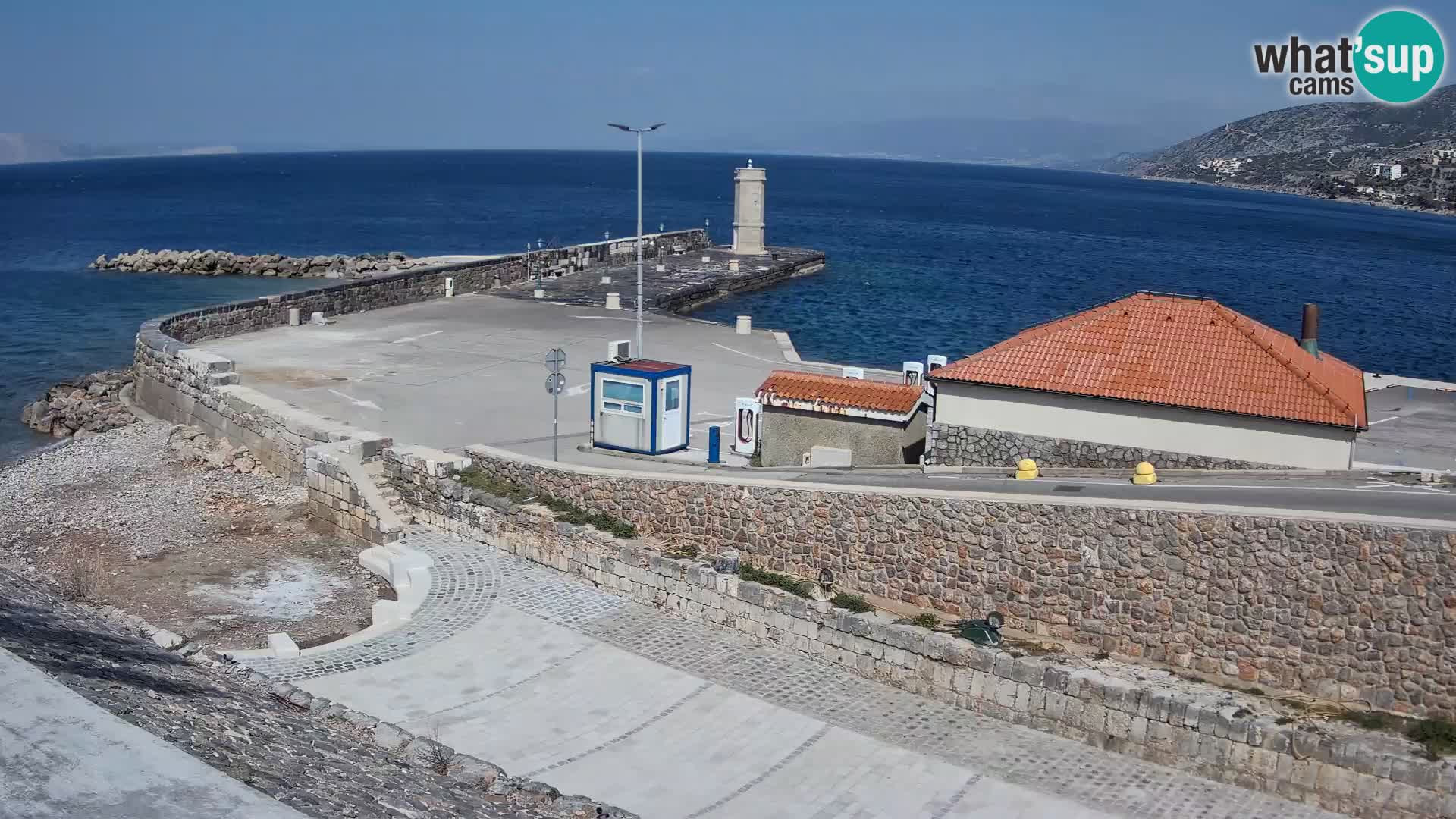 Senj Harbour Webcam – Breakwater & Lighthouse Live View