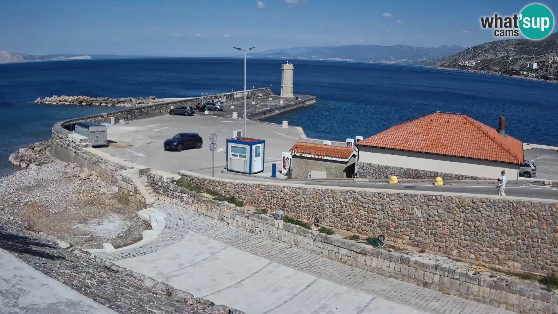 Senj Harbour Webcam – Breakwater & Lighthouse Live View