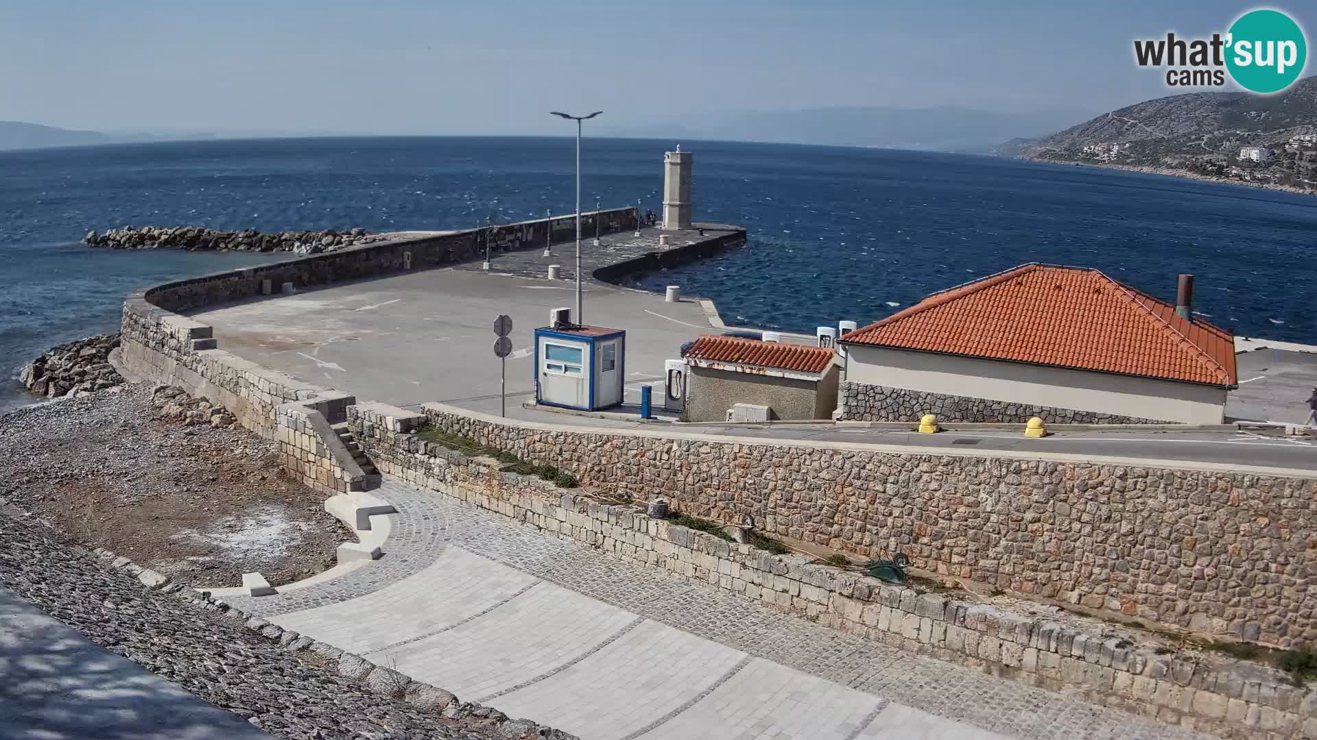 Senj Harbour Webcam – Breakwater & Lighthouse Live View