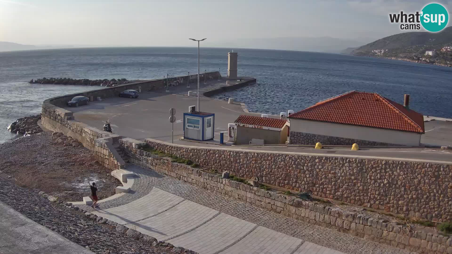 Senj Harbour Webcam – Breakwater & Lighthouse Live View