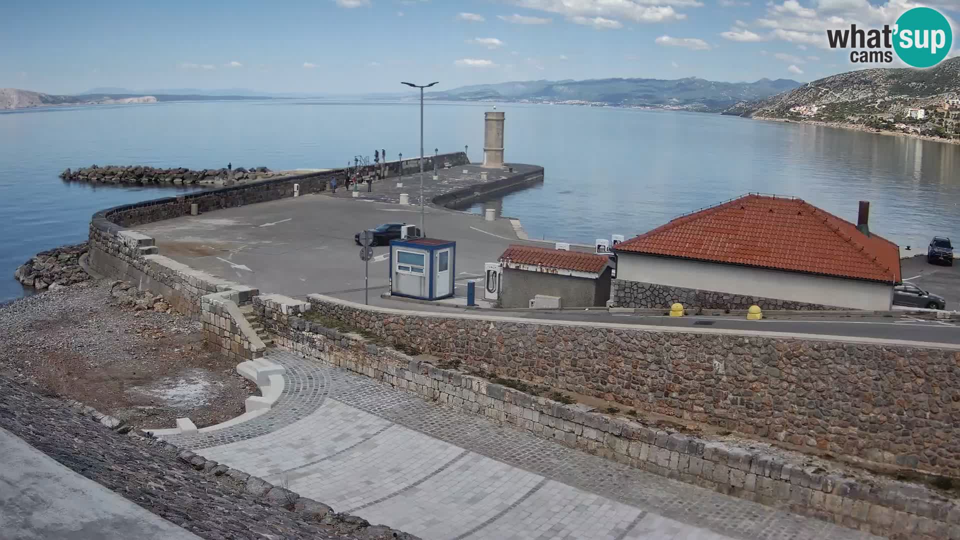 Senj Harbour Webcam – Breakwater & Lighthouse Live View
