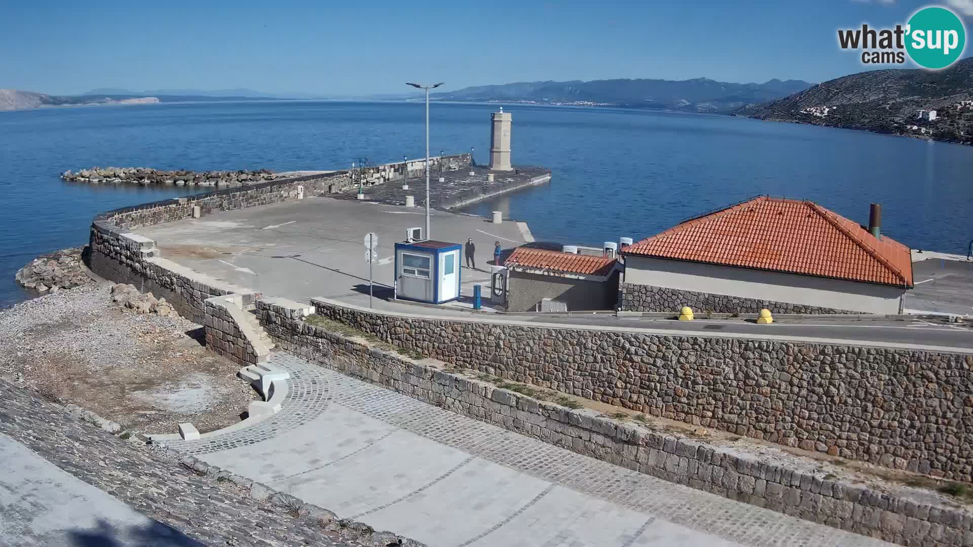 Webcam puerto de Senj – Rompeolas y faro en directo