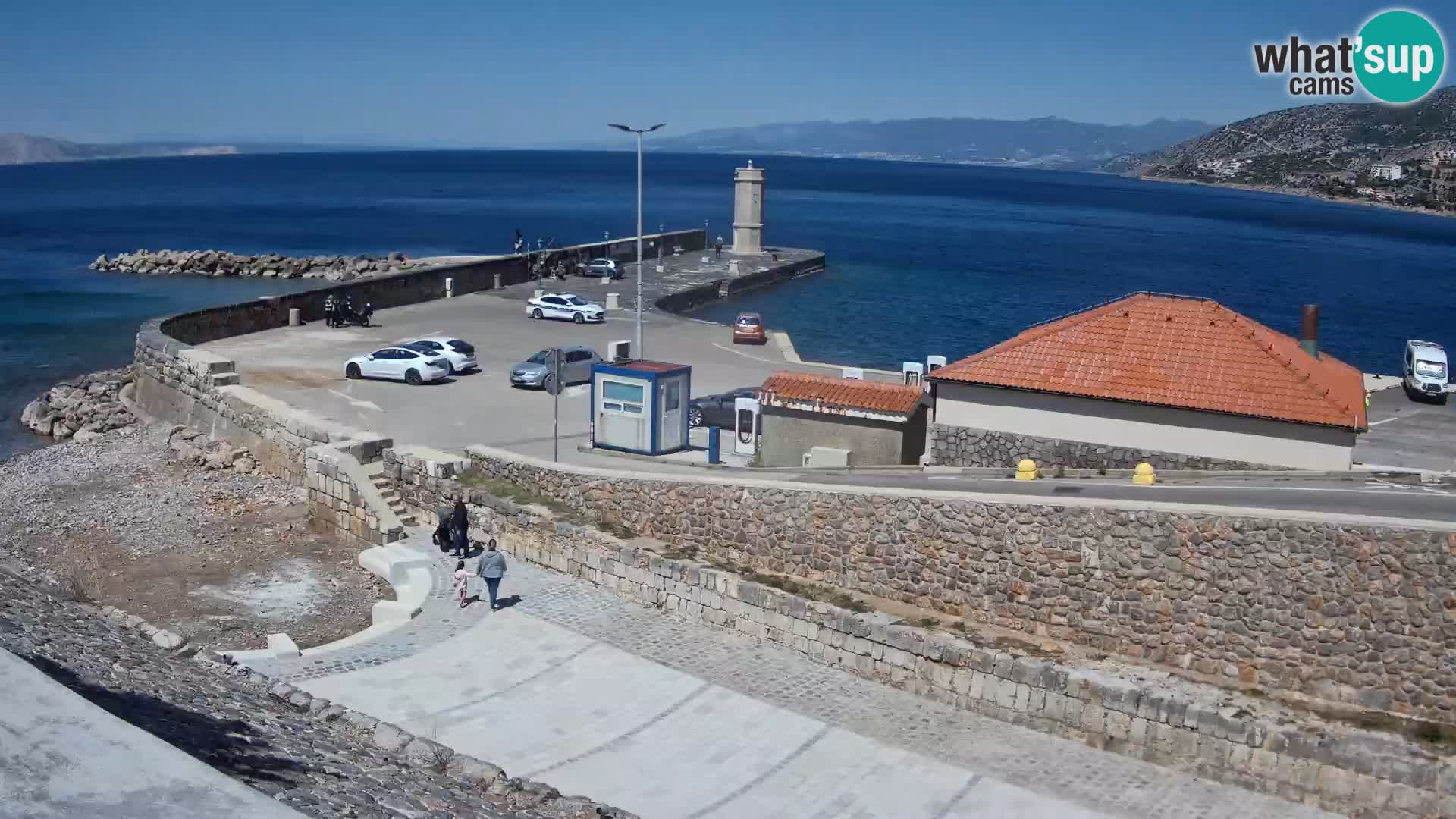 Webcam puerto de Senj – Rompeolas y faro en directo