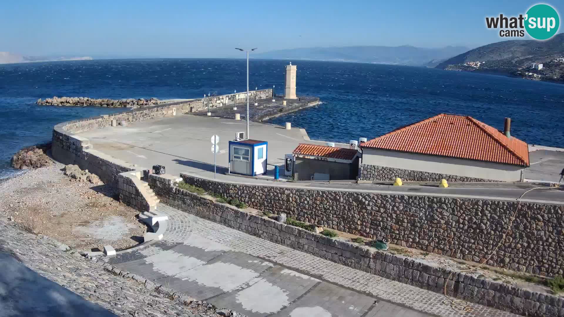 Senj Harbour Webcam – Breakwater & Lighthouse Live View