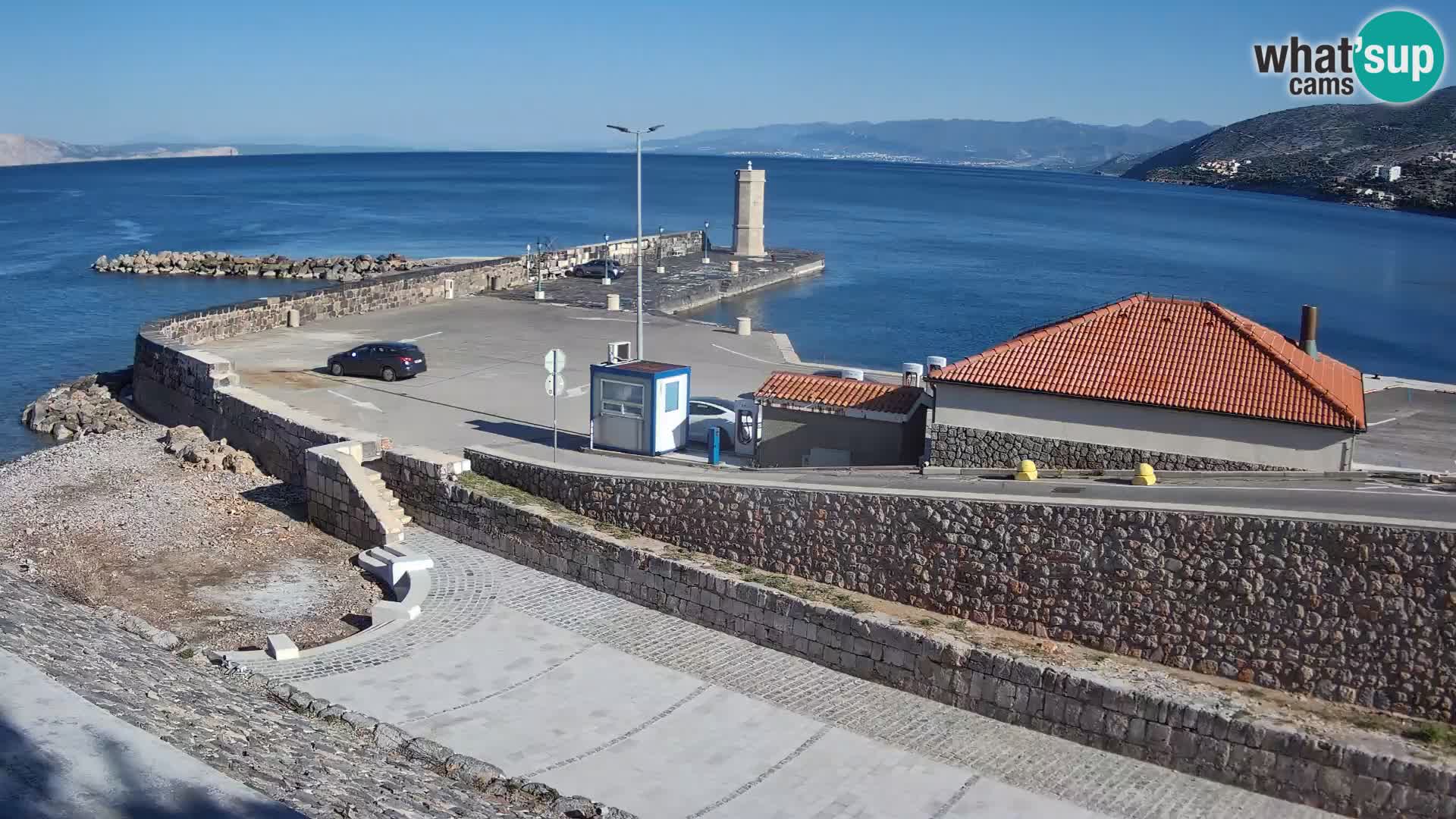Senj Harbour Webcam – Breakwater & Lighthouse Live View