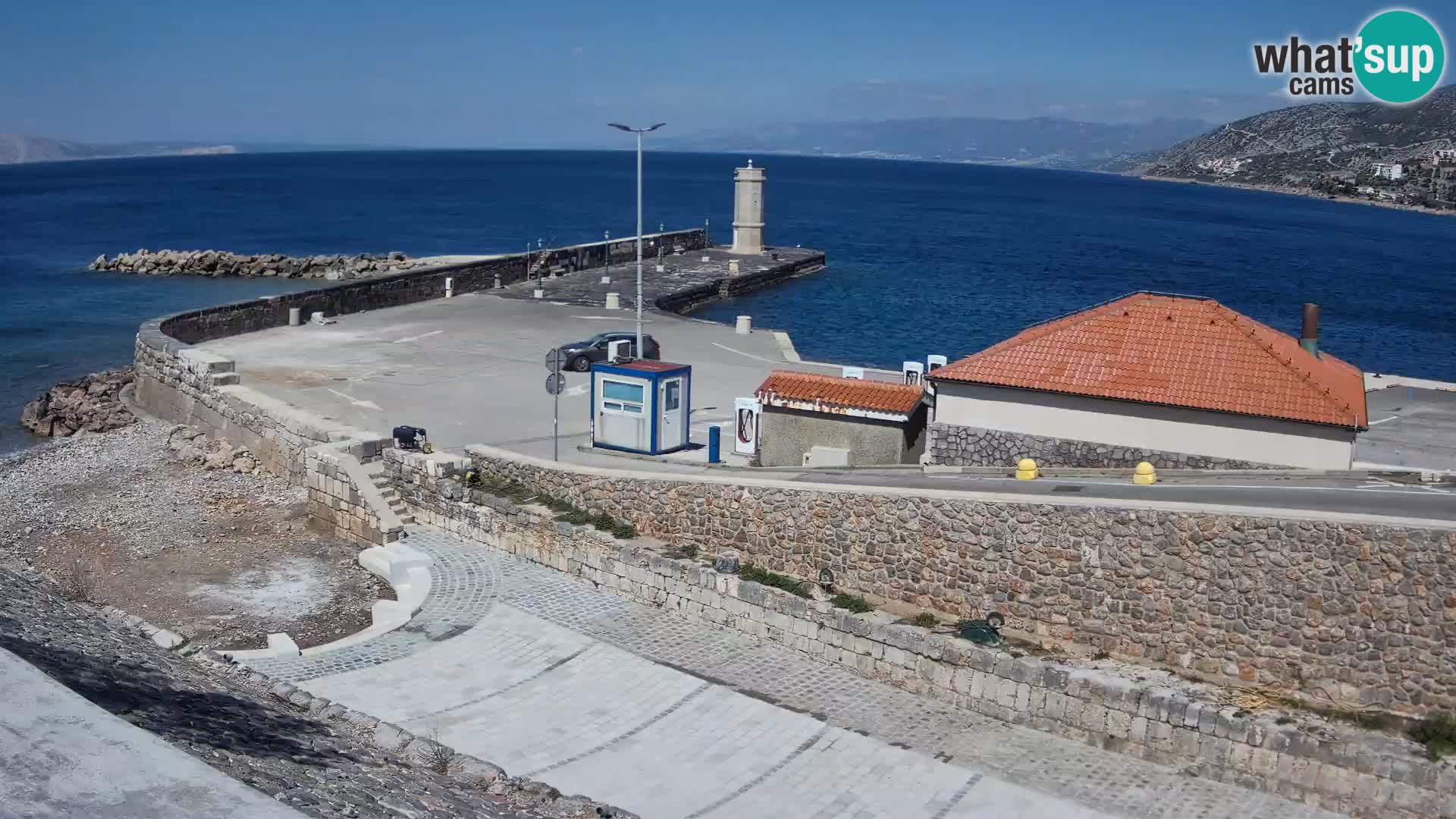 Webcam Porto di Segna – Frangiflutti e Faro in diretta
