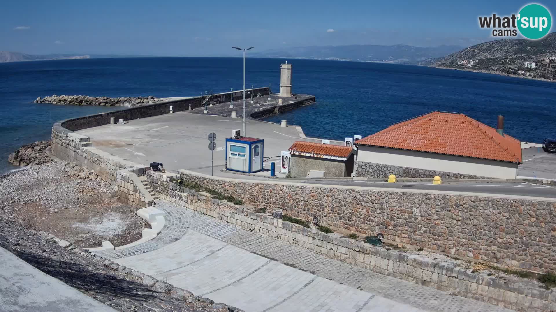 Webcam Porto di Segna – Frangiflutti e Faro in diretta