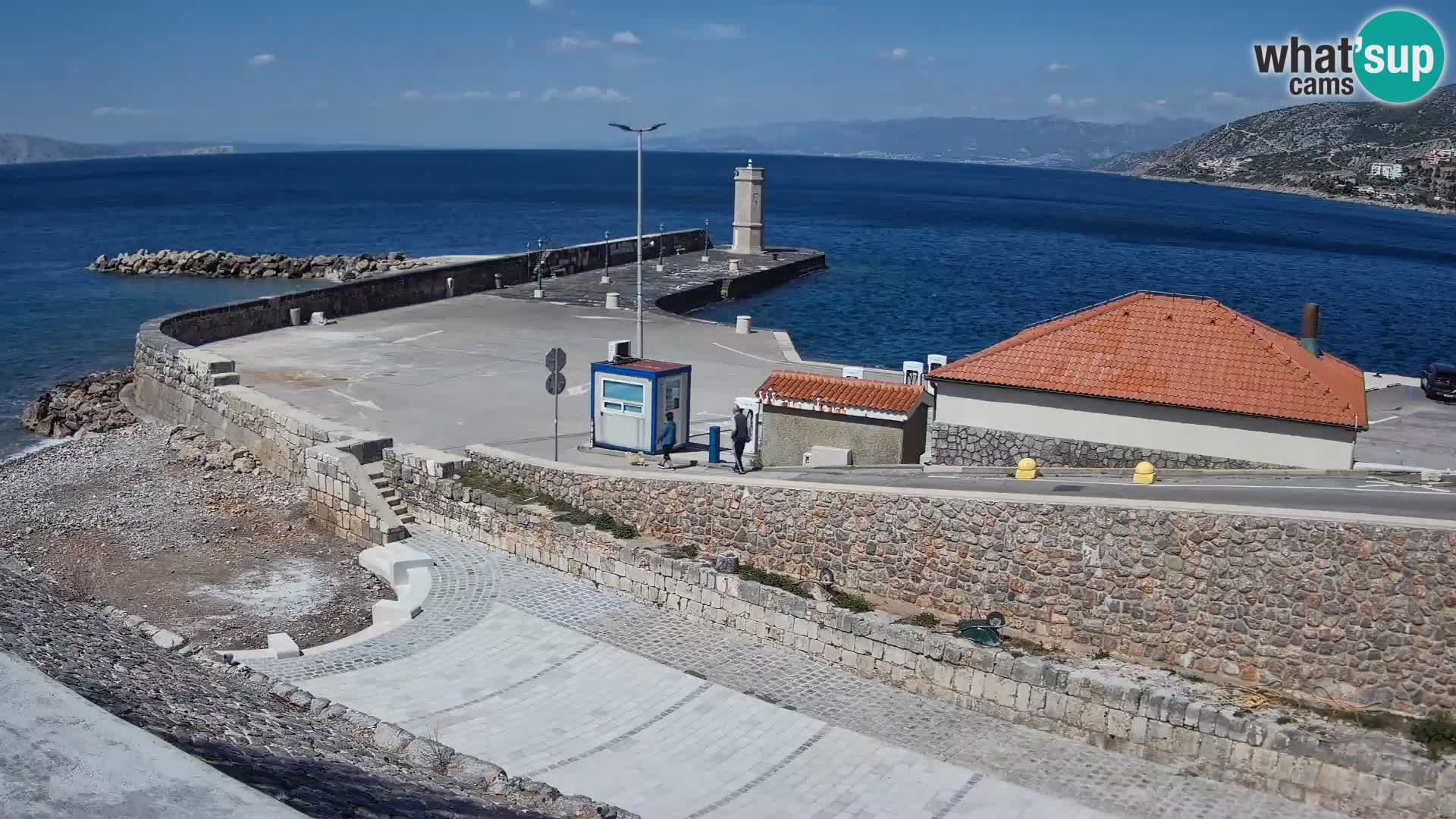 Senj Harbour Webcam – Breakwater & Lighthouse Live View