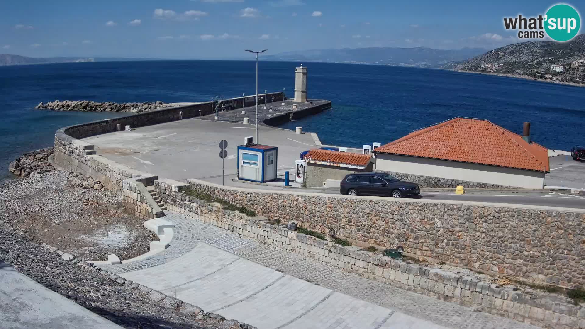 Senj Harbour Webcam – Breakwater & Lighthouse Live View