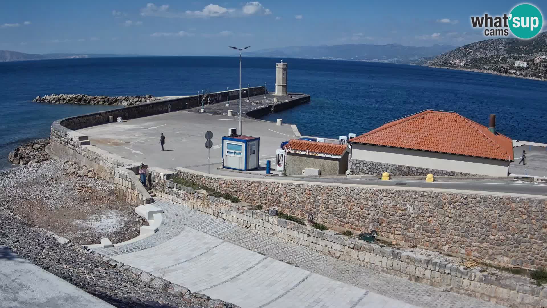 Webcam Porto di Segna – Frangiflutti e Faro in diretta