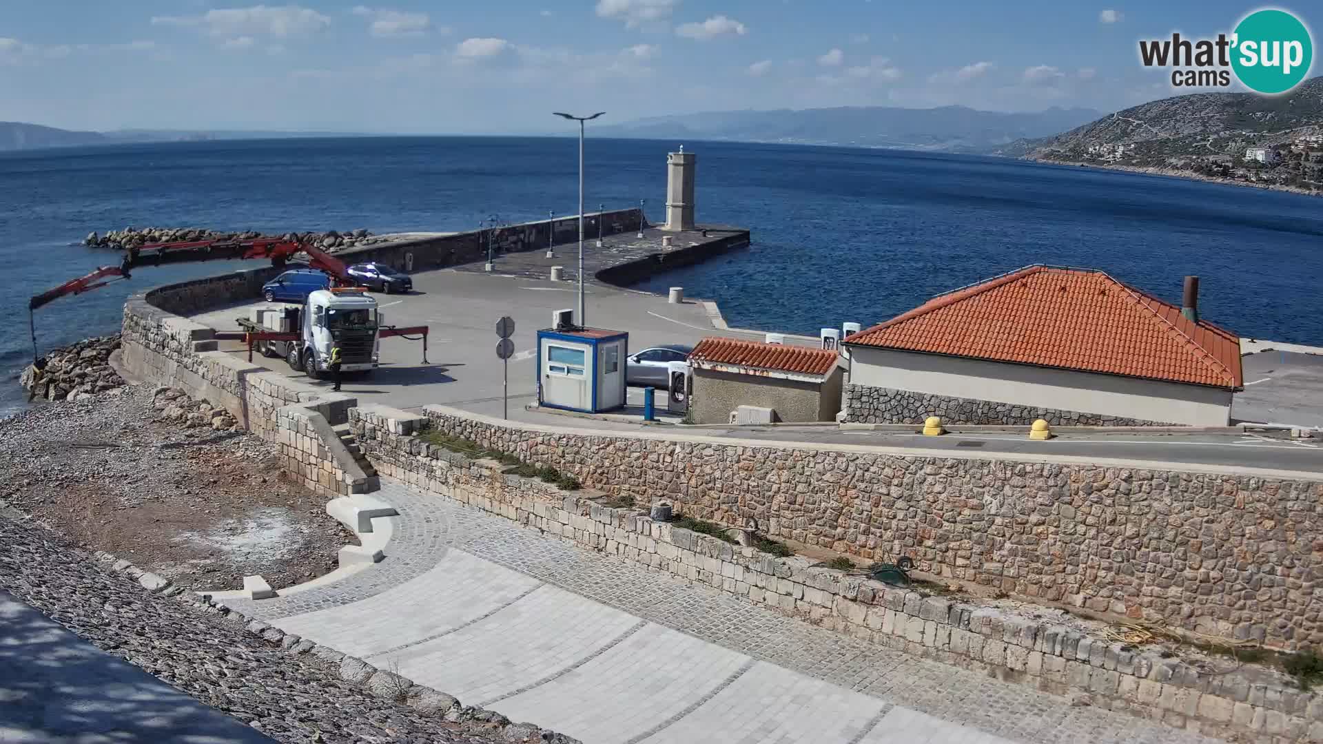 Senj Harbour Webcam – Breakwater & Lighthouse Live View