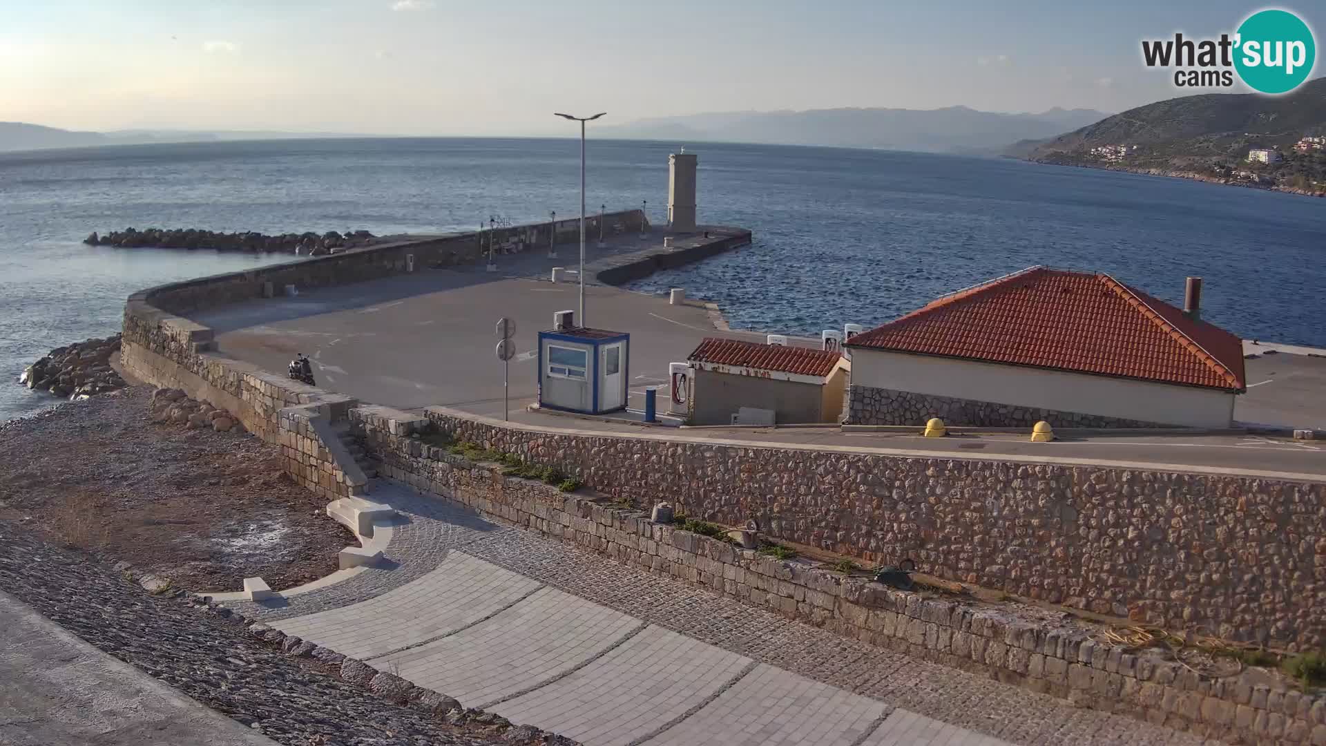 Senj Harbour Webcam – Breakwater & Lighthouse Live View