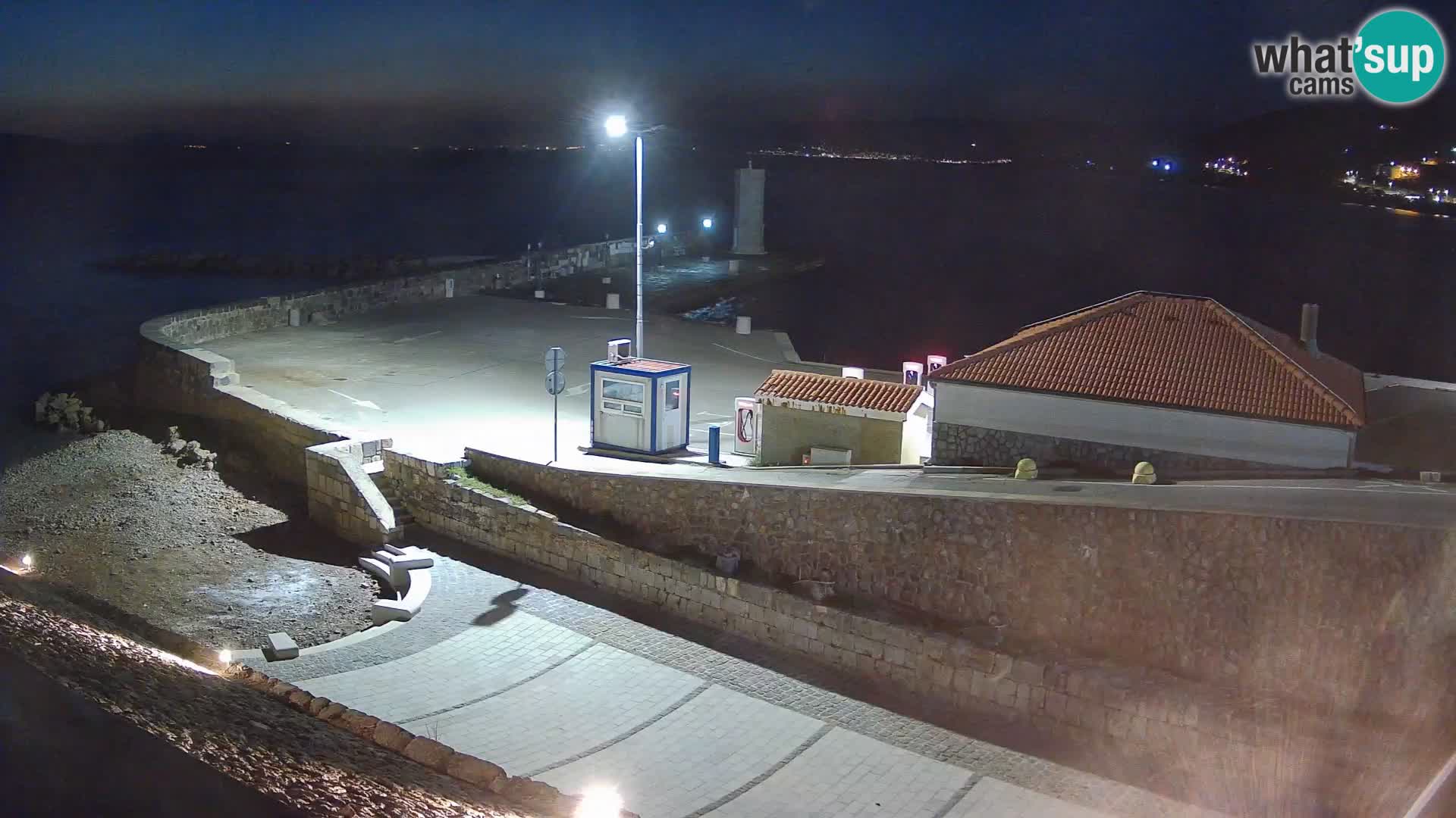 Senj Harbour Webcam – Breakwater & Lighthouse Live View