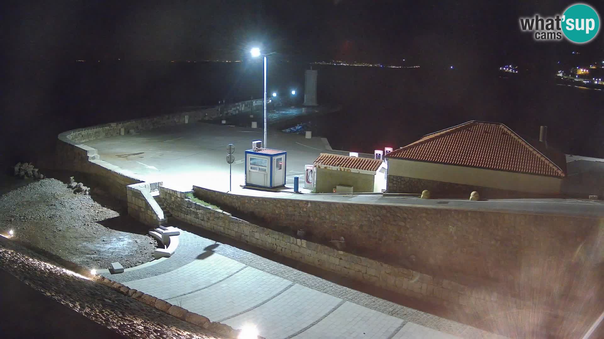 Senj Hafen Webcam – Wellenbrecher & Leuchtturm Liveblick