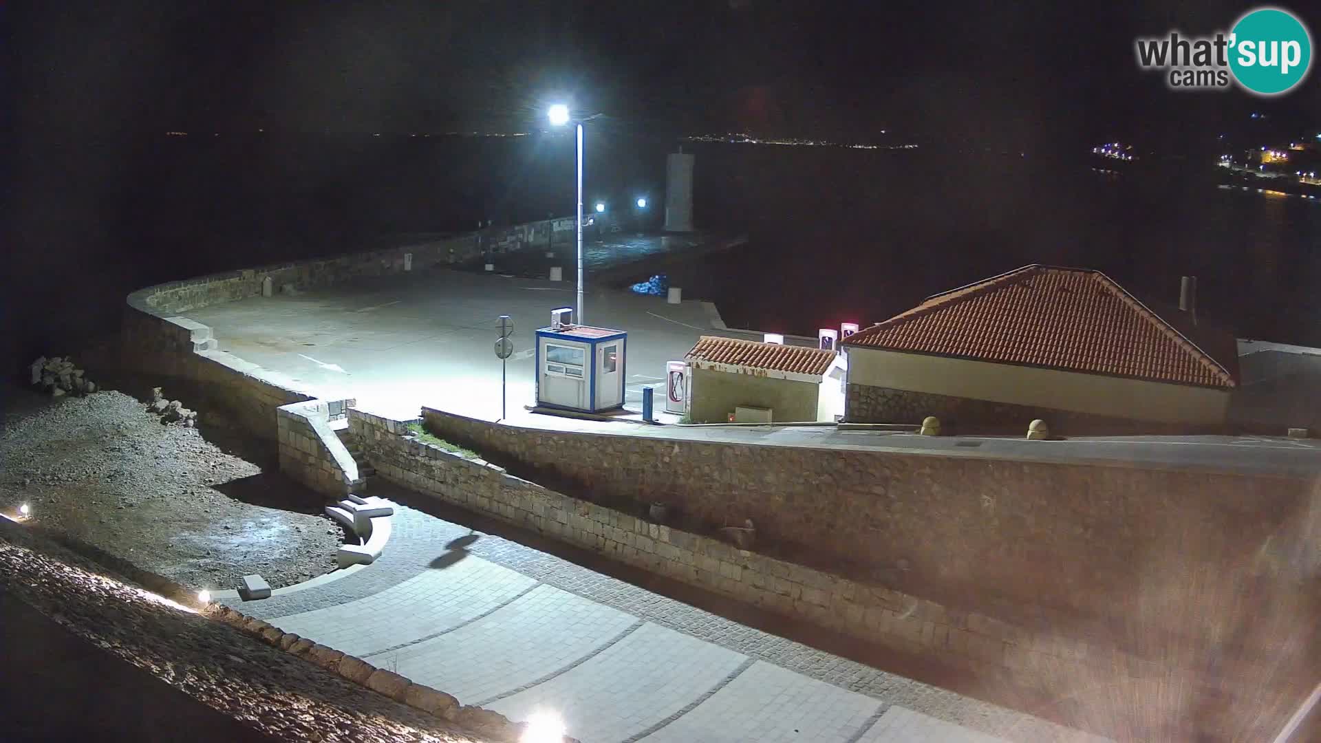 Senj Harbour Webcam – Breakwater & Lighthouse Live View
