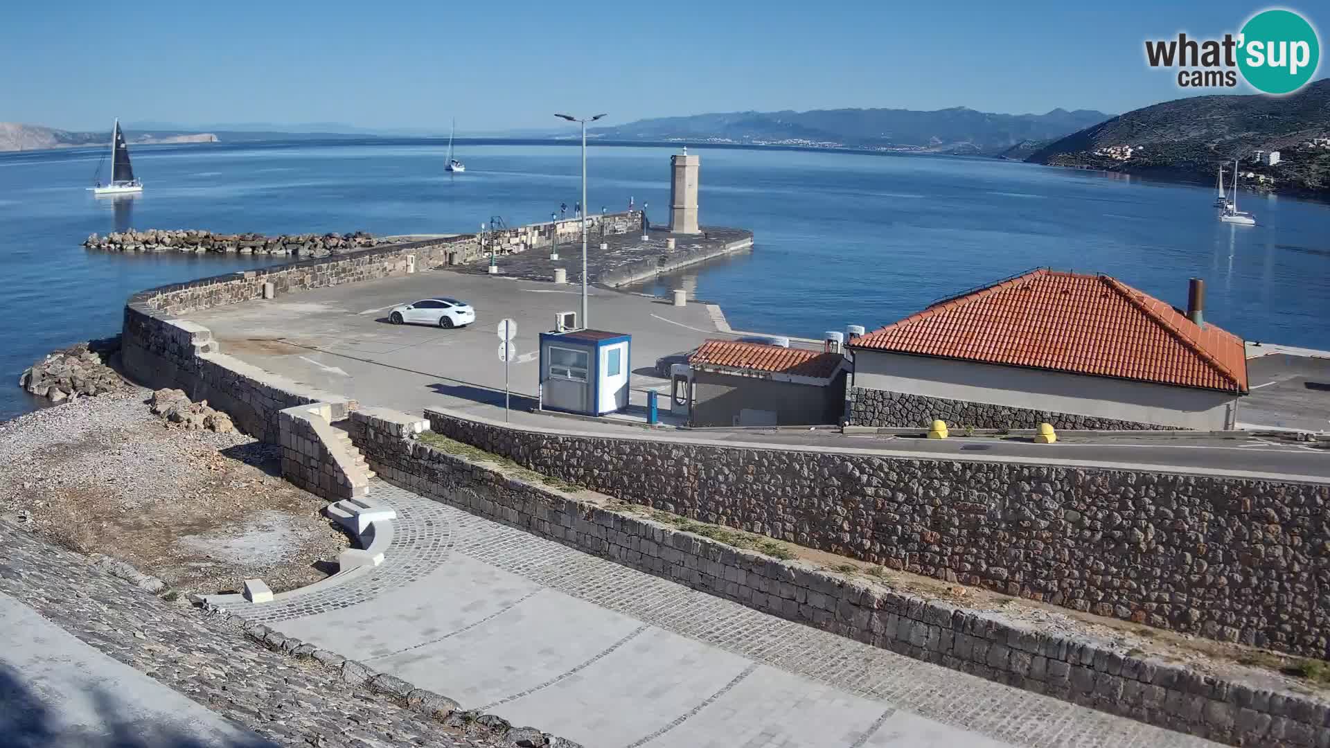 Senj Harbour Webcam – Breakwater & Lighthouse Live View