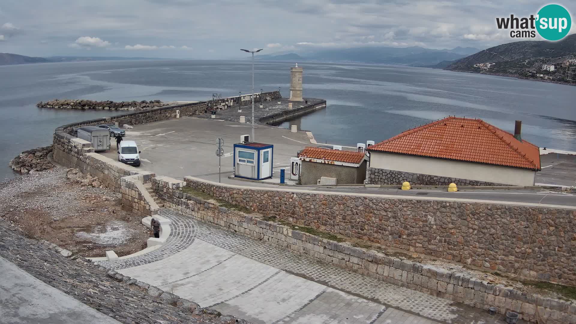 Webcam Porto di Segna – Frangiflutti e Faro in diretta