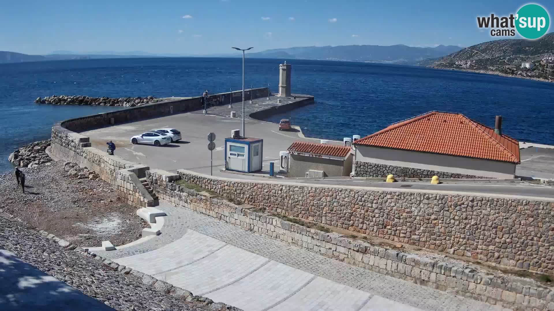 Webcam puerto de Senj – Rompeolas y faro en directo