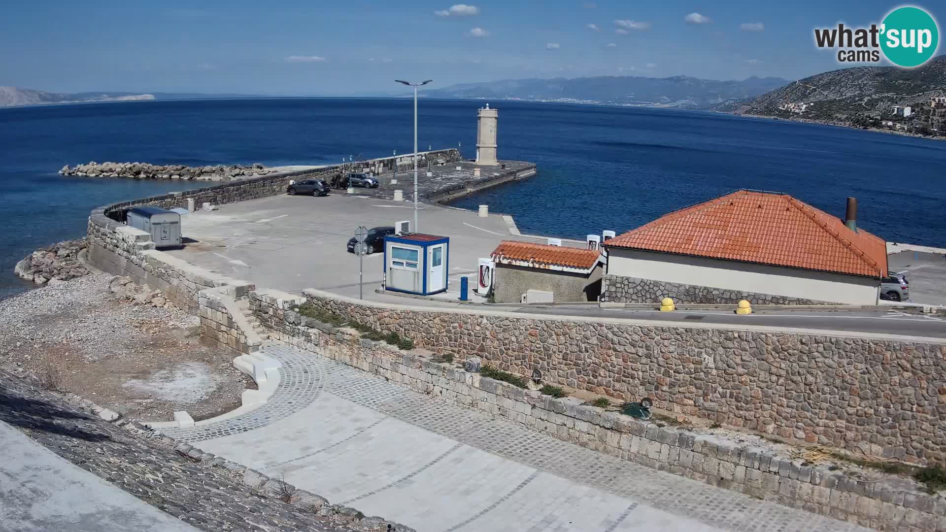 Webcam Porto di Segna – Frangiflutti e Faro in diretta