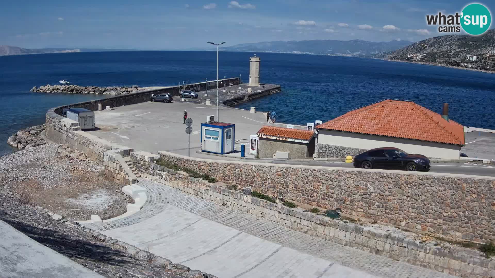 Web kamera Senj luka – Lukobran i svjetionik uživo