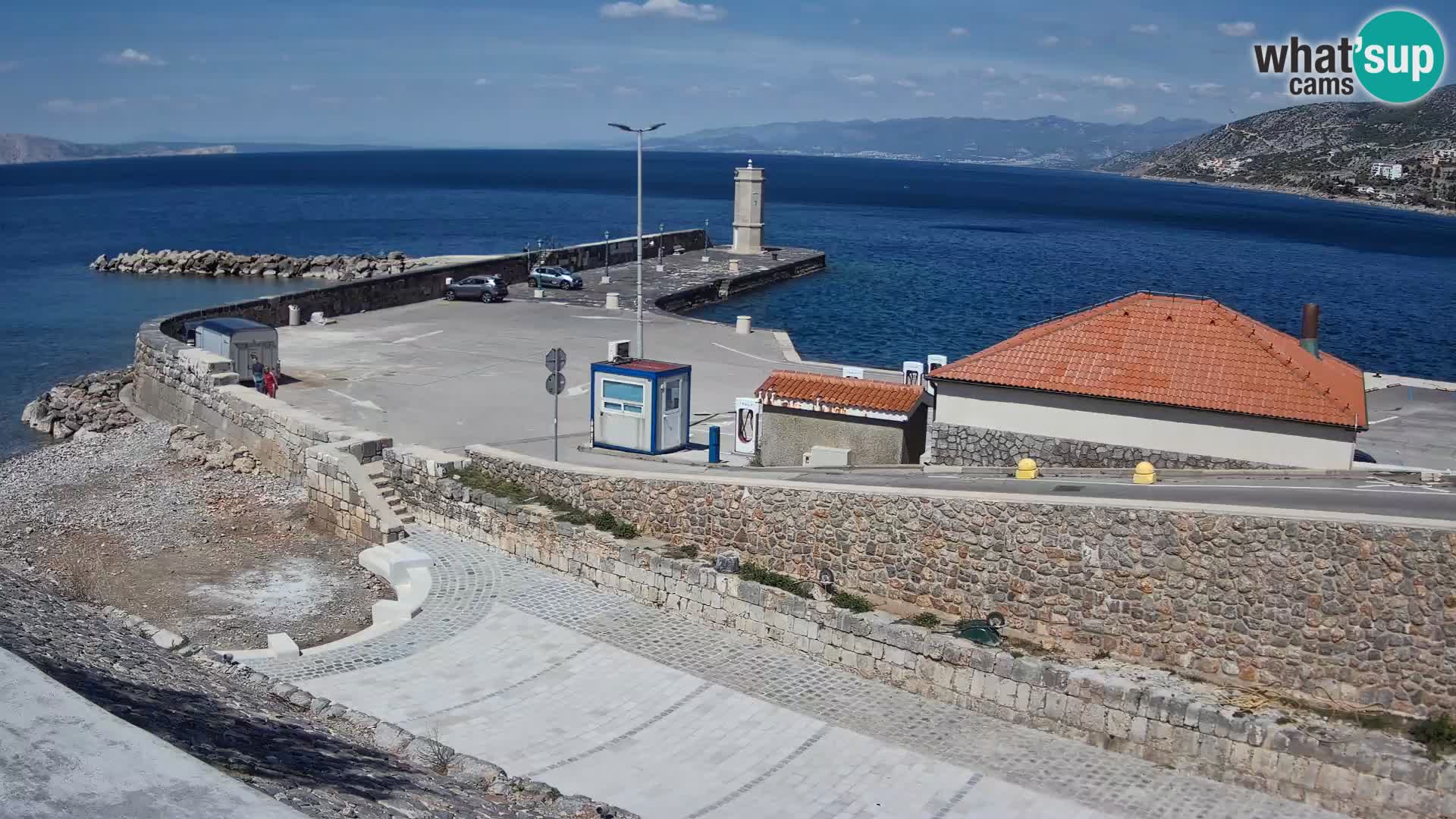 Webcam Porto di Segna – Frangiflutti e Faro in diretta