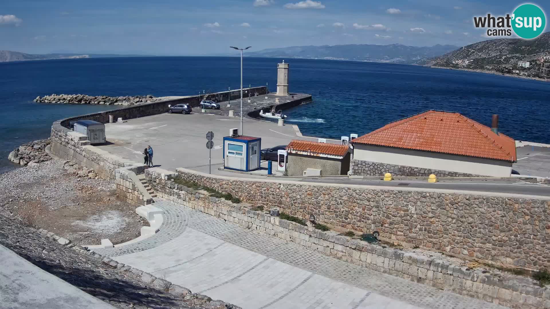 Webcam puerto de Senj – Rompeolas y faro en directo